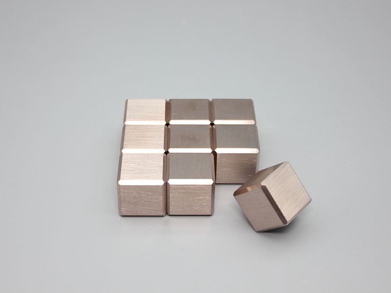20*20*20mm Tungsten copper alloy cube for electromechanical products
