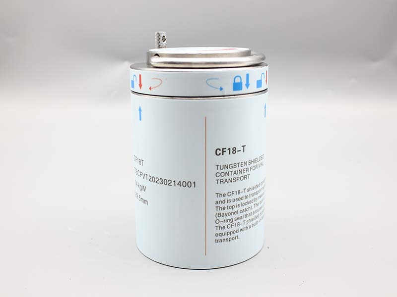 CF18T Tungsten alloy FDG containers for Medical shielding